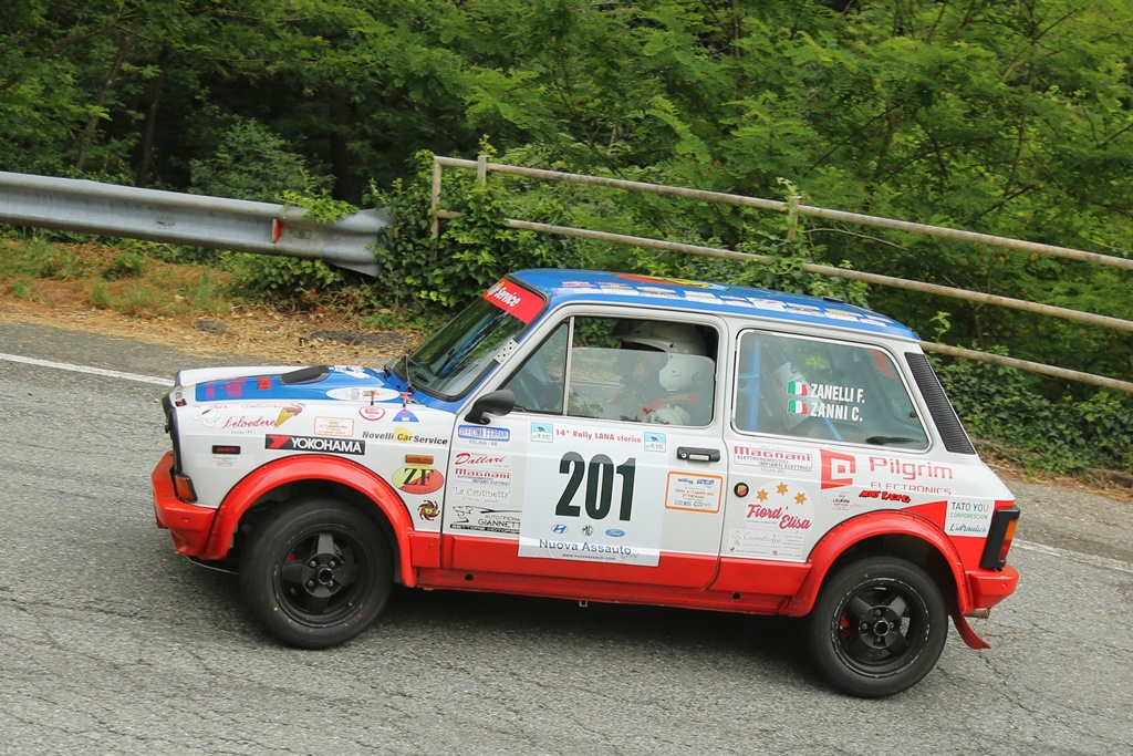 Trofeo A112 Abarth Yokohama: Zanelli svetta al Lana Storico